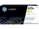 HP #655A Yellow Toner Cartridge -  10,500 pages